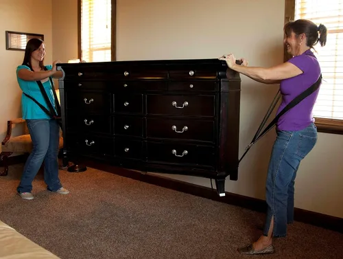 Vista 3 de Ready Lifter - Correas móviles para muebles, electrodomésticos, pesadas o voluminosas, fáciles de ajustar para transportar y levantar objetos
