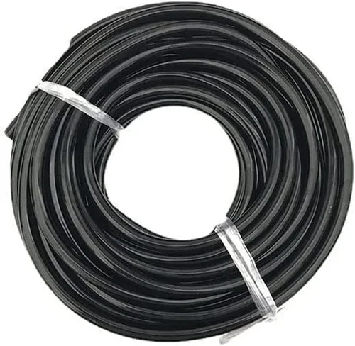 Vista 3 de (50-400 pies por rollo) Tubo de distribución en blanco de 1/4 de pulgada, manguera de riego por goteo de polietileno negro, línea de tubo de riego