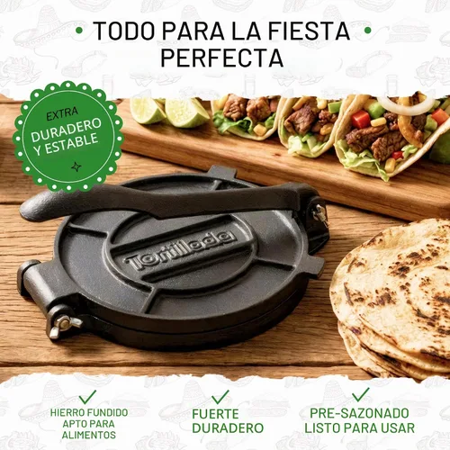 Vista 7 de Tortillada - Prensa de tortilla con libro electrónico con 50 recetas