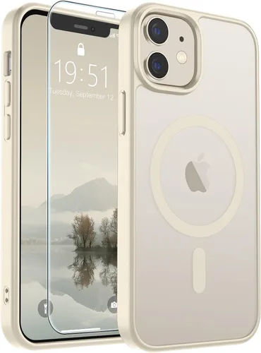 Vista 308 de SUPFINE Funda magnética para iPhone SE 2022 (3ª)/2020 (2ª), iPhone 8 (compatible con MagSafe) (protección contra caídas de grado militar), funda