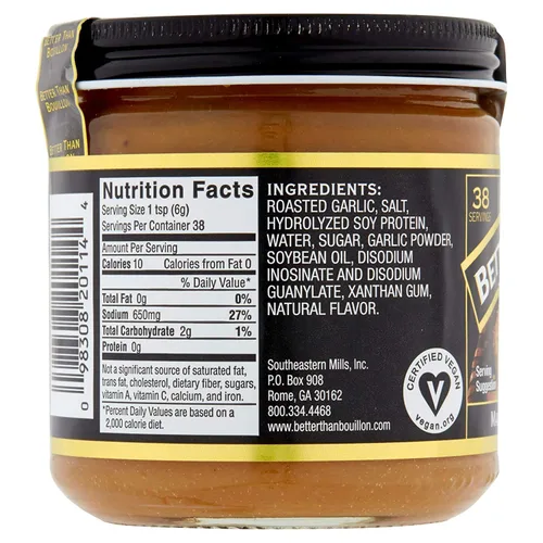 Vista 6 de Better Than Bouillon - Sazonador con base de ajo asado, 8 onzas
