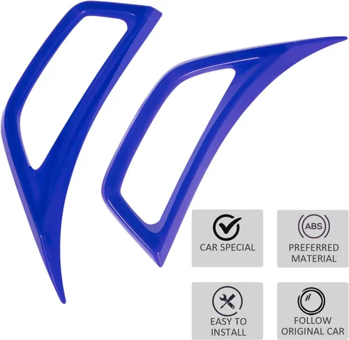 Vista 6 de Bonbo 2 unidades de accesorios exteriores para molduras de rueda, molduras de salida de aire acondicionado lateral para Jeep Wrangler JL JLU Sports