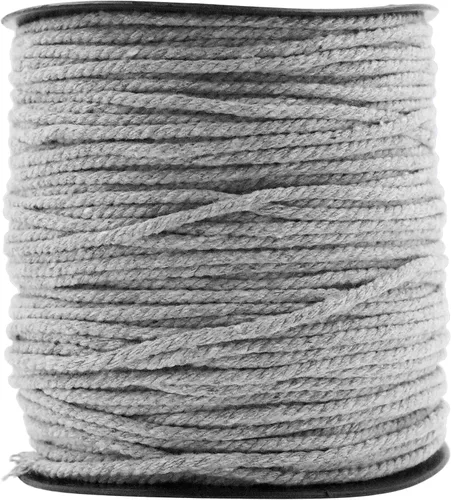 Vista 16 de Mandala Crafts Cordón de macramé negro de 3 hilos de 3 hebras de algodón torcido suministros de macramé - Cuerda de macramé de algodón de 109 yardas