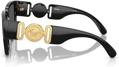 Vista 3 de Versace Gafas de Sol VE 4483 D GB187 Negro Gris Oscuro, Negro Gris Oscuro