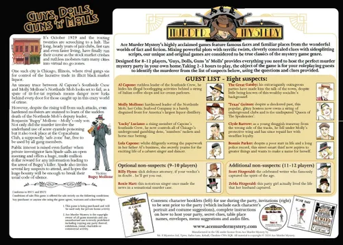 Vista 2 de Ace Mafia Murder Mystery Party Game A5 Box 8-10 Jugador