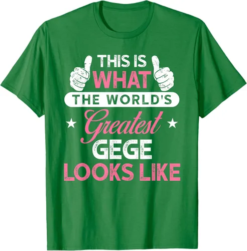 Vista 3 de Gege Gift: World's Greatest Gege T-Shirt, Negro