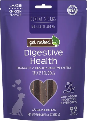 Vista 10 de Get Naked 1 bolsa de 6.2 onzas sin granos para masticar dental, pequeña