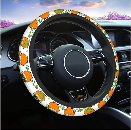 Vista 15 de Swono Funda para volante para hombres y mujeres, zanahorias de Pascua, naturaleza linda, universal, 15 pulgadas, antideslizante, sin olor