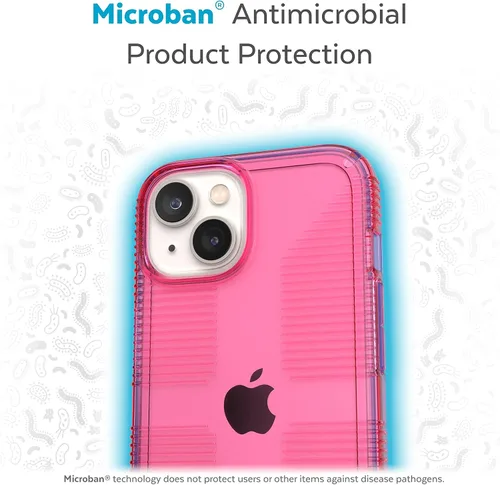 Vista 6 de Speck Funda transparente para iPhone 14 y iPhone 13 – Protección contra caídas, resistente a los arañazos y a prueba de amarilleo, funda de doble