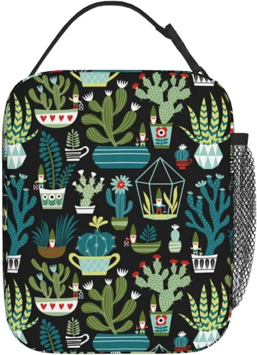 Vista 12 de Gianlaima Bolsa de almuerzo con diseño de camuflaje de camuflaje y bandera estadounidense, bolsa de almuerzo aislada portátil, reutilizable, bolsa