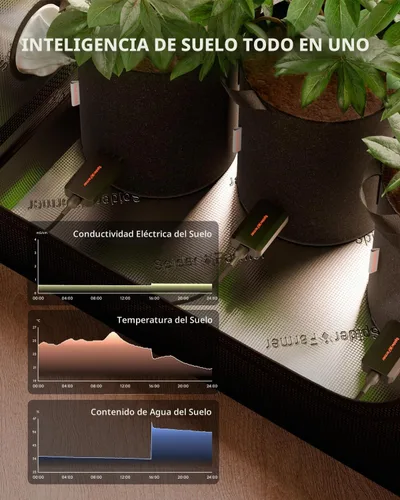 Vista 2 de Spider Farmer GGS 3 en 1 Sensor de suelo Pro 3pcs para jardín