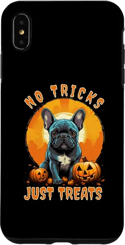 Vista 11 de iPhone 16 No Tricks Just Treats French Bulldog Halloween Frenchie Case
