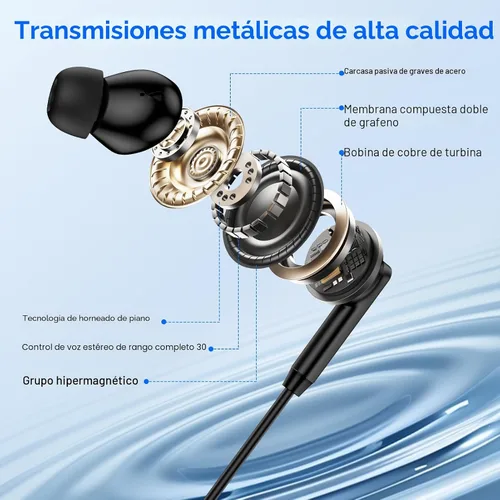 Vista 5 de Auriculares USB C Samsung con Cable Auriculares con Cable para Samsung Galaxy A16 A17 A36 5G A26 S25 Edge A56 S25 Ultra Plus S24 FE A35 Z Fold 6