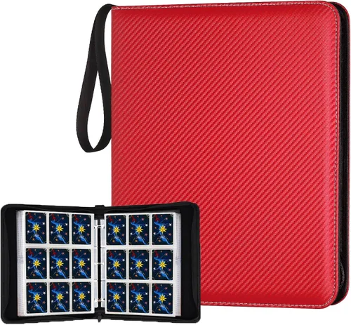 Vista 29 de GERMUN Carpeta de tarjetas coleccionables con 12 bolsillos, 720 bolsillos, carpeta de colección de tarjetas, carpeta de álbum de tarjetas para MTG