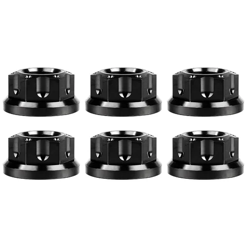 Vista 71 de Tuerca de perno de brida de titanio M6 M8 M10 M12 M14 M16 para bicicleta, motocicleta, eje trasero de automóvil, accesorios de modificación