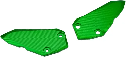 Vista 11 de Juego de reposapiés delantero para motociclista, protector de placas de talón (para vehículo Kawasaki) Ninja ZX-4R ZX-4RR ZX-25R (negro)