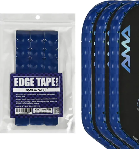 Vista 39 de PICKLETECH Cinta de protección de pala de pickleball – Protector de borde de cabeza de paleta – Cinta de protección de borde de raqueta ajuste