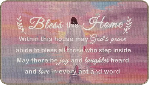 Vista 19 de Little Fingers No Shoes Alfombra decorativa para interiores y exteriores, nuevo tapete para puerta delantera de casa 43 x 76 cm para entrada