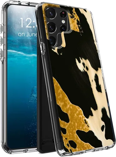 Vista 10 de Funda para Samsung Galaxy S23 Ultra Galaxy S23 Ultra Clear Case Dual Layer Transparente Soft TPU Hard PC Funda a prueba de golpes