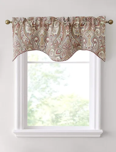 Vista 9 de HLC.ME París Cachemira Damasco Panel de cortinas térmicas opacas con ojales, para ventanas, largos: 63", 84", 96", un par