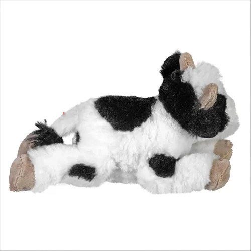 Vista 5 de Wild Republic Ecokins Mini vaca, animal de peluche, 8 pulgadas, regalo para niños, juguete de peluche, hecho de botellas de agua recicladas hiladas