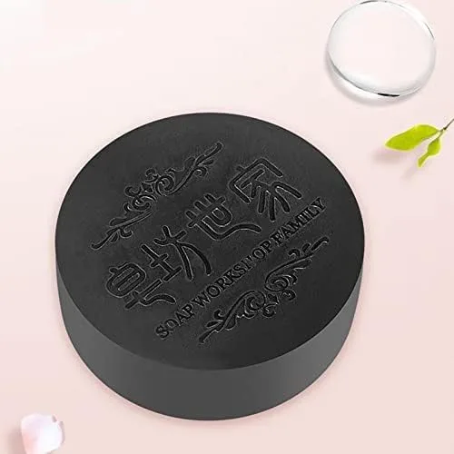 Vista 3 de Black & Thick Fallopia Multiflora Shampoo Bar con extracto He Shou Wu – Limpia profundamente, promueve el crecimiento, previene la pérdida