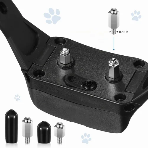 Vista 6 de 12 piezas de repuesto de puntos de contacto adicionales para collares de entrenamiento de perros, puntas de repuesto para collar de choque