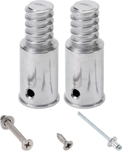 Vista 9 de Reemplazo de puntas roscadas de metal de 1" para mango de escoba de empuje de madera extremo roscado