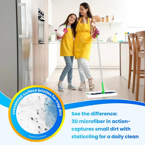 Vista 6 de Repuestos de tela seca XL compatibles con Swiffer Sweeper XL, 100