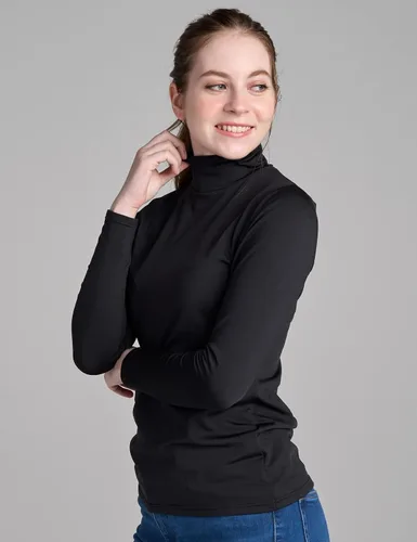 Vista 5 de LAPASA Women Mock Neck Thermal Underwear Top Undershirt Lightweight Midweight Fleece Lined Long Sleeve Base Layer L87L89