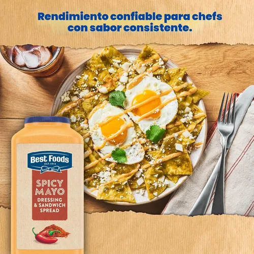 Vista 7 de Best Foods - Jarra picante para aderezo y sándwich de mayo, 1 galón