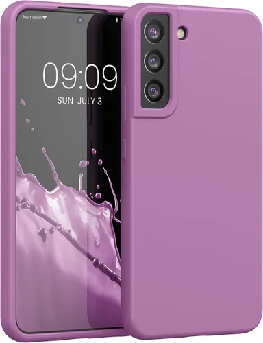 Vista 114 de kwmobile Funda compatible con Samsung Galaxy S9 - Funda de silicona TPU con acabado suave - Blue Reef