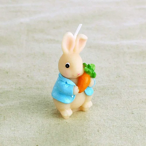 Vista 6 de Molde de silicona para velas y chocolate con conejo y conejito 3D, herramientas de decoración de jabón y pasteles para Pascua