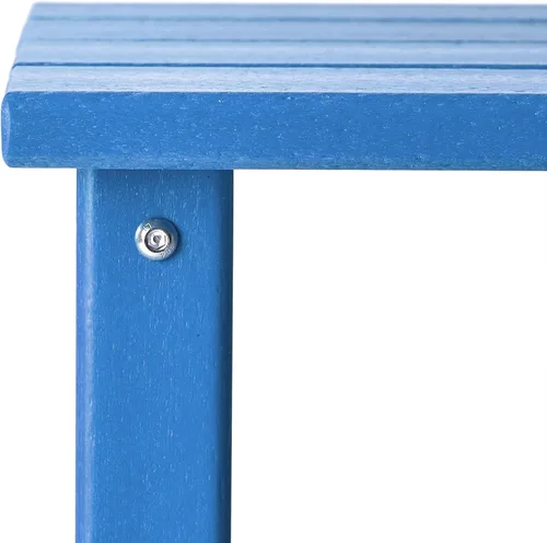 Vista 8 de WestinTrends Malibu - Mesa auxiliar cuadrada para exterior para silla Adirondack, azul pacífico Versatile Patio Accent Table Suitable for Indoor