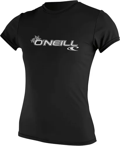 Vista 7 de O'Neill Camiseta básica de manga corta para mujer, protección solar UPF 50+ y protección contra erupciones para surf y todas las actividades al aire