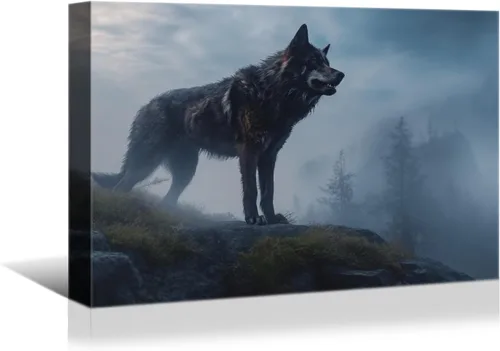 Vista 18 de YONICA Lienzo de pared de animales de la naturaleza, pintura de pared de águila, impresión artística de águila calva voladora impresa en lienzo