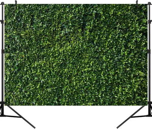 Vista 2 de Fondo de fotografía de hojas verdes, telón de fondo de hierba, pared, vegetación, safari, decoración de fiesta, sesión de fotos, recién nacido, baby