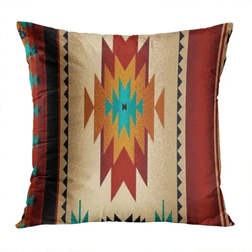 Vista 7 de Beauty Boudoir - Funda de cojín rectangular decorativa para el hogar, con estampado de tela tribal, color marrón, con cremallera oculta, 12 x 20