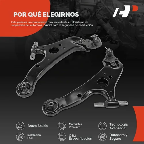 Vista 6 de Brazo de control inferior delantero A-Premium, con rótula y buje