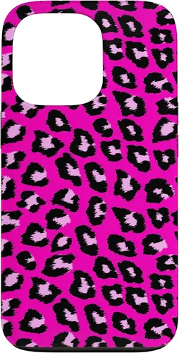 Vista 10 de McBling - Carcasa para iPhone 17, diseño de leopardo y guepardo rosa intenso