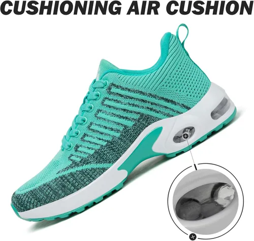 Vista 2 de Mishansha Womens Breathable Sneaker Air Cushion Running Shoes Fashion Sport Gym Jogging Tennis Shoes US 55-105