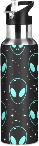 Vista 33 de Purple Dragon Botella de Agua para Niños Aislada Deportiva al Vacío de Acero Inoxidable con Tapa de Pajita y Asa 20 oz a001
