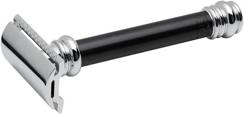 Vista 2 de Merkur Maquinilla de afeitar de seguridad de doble borde con mango negro, MK-38011