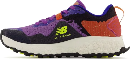 Vista 3 de New Balance Mujer Fresh Foam X Hierro v7, Talla 9 Ancho D Color Mystic PurplePoppyLemonade, Púrpura místicoAmapolaLimonada