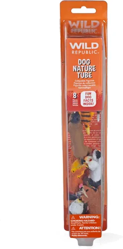 Vista 3 de Wild Republic Tubo de la naturaleza del perro, figuras de perro, juguete para mascotas, regalos para niños, juego de 8 piezas