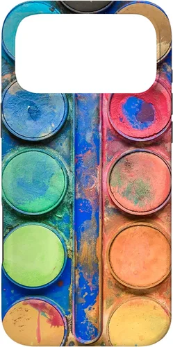 Vista 22 de Caja de paleta de pintura de acuarela - Funda de regalo divertida para artista/pintor/arte para iPhone 17