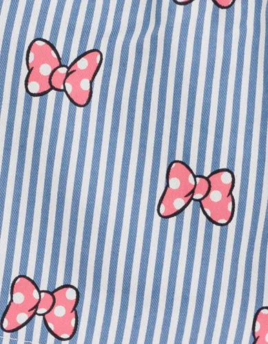 Vista 89 de Disney Minnie Mouse - Conjunto de camiseta floral arcoíris y pantalones cortos de cambray, tallas de bebé a niño grande (12 meses - 14-16)