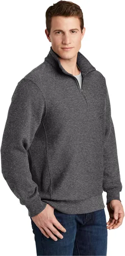 Vista 4 de SPORT-TEK Jersey súper pesado con cremallera de 14 para hombre