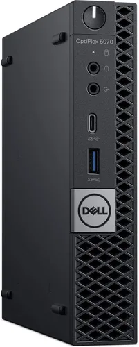 Vista 3 de Dell Mini computadora de escritorio OptiPlex 5070, procesador Intel Core i3-9100T de 9ª generación de hasta 3.7 GHz Micro PC, 16 GB DDR4 RAM, 512 GB
