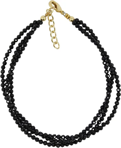 Vista 60 de Gempires - Pulseras de cuentas naturales de múltiples hebras, ligeras, hechas a mano, hipoalergénicas, de 8 pulgadas, chapadas en oro, elegantes